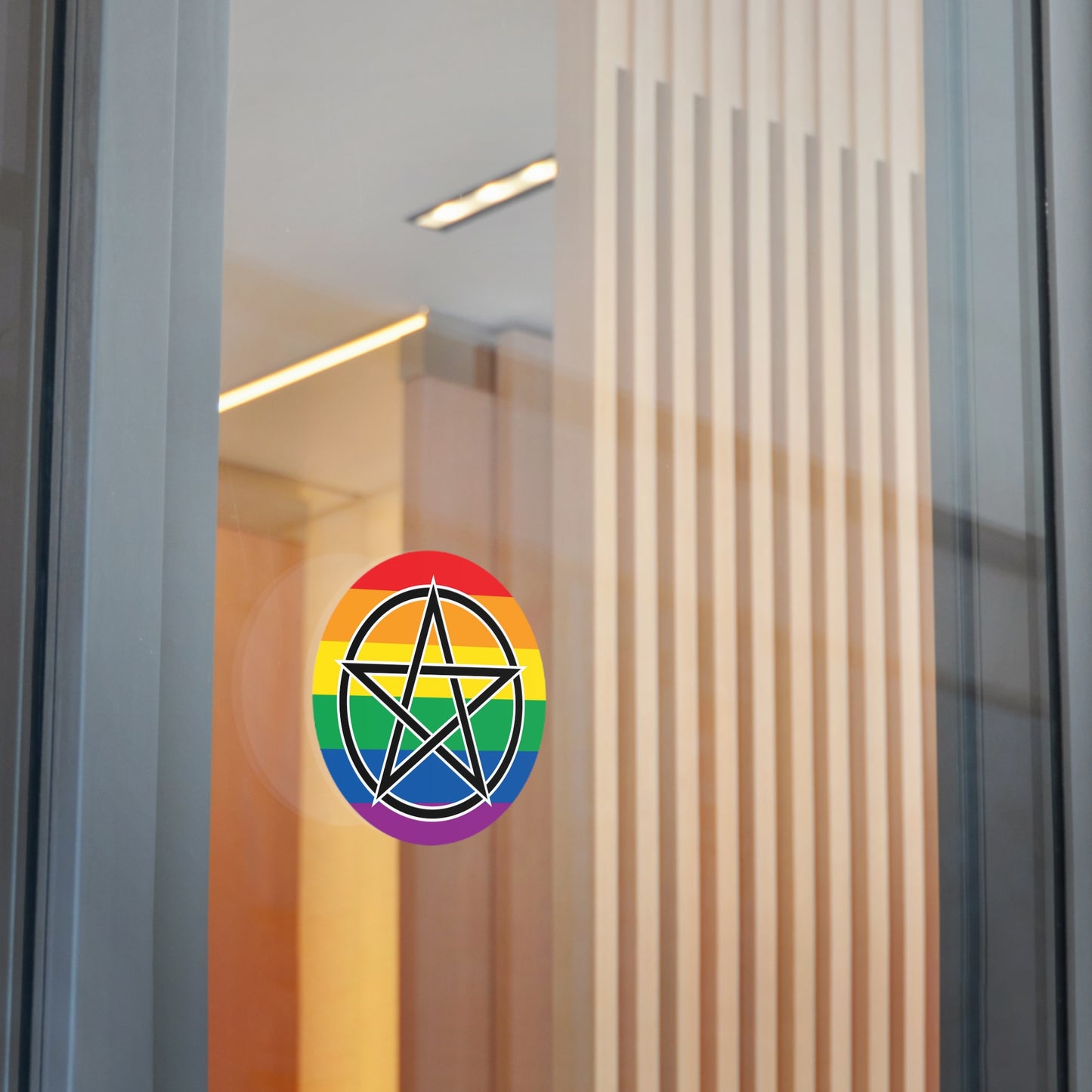 Pagan Queer Pride Flag Vinyl Sticker