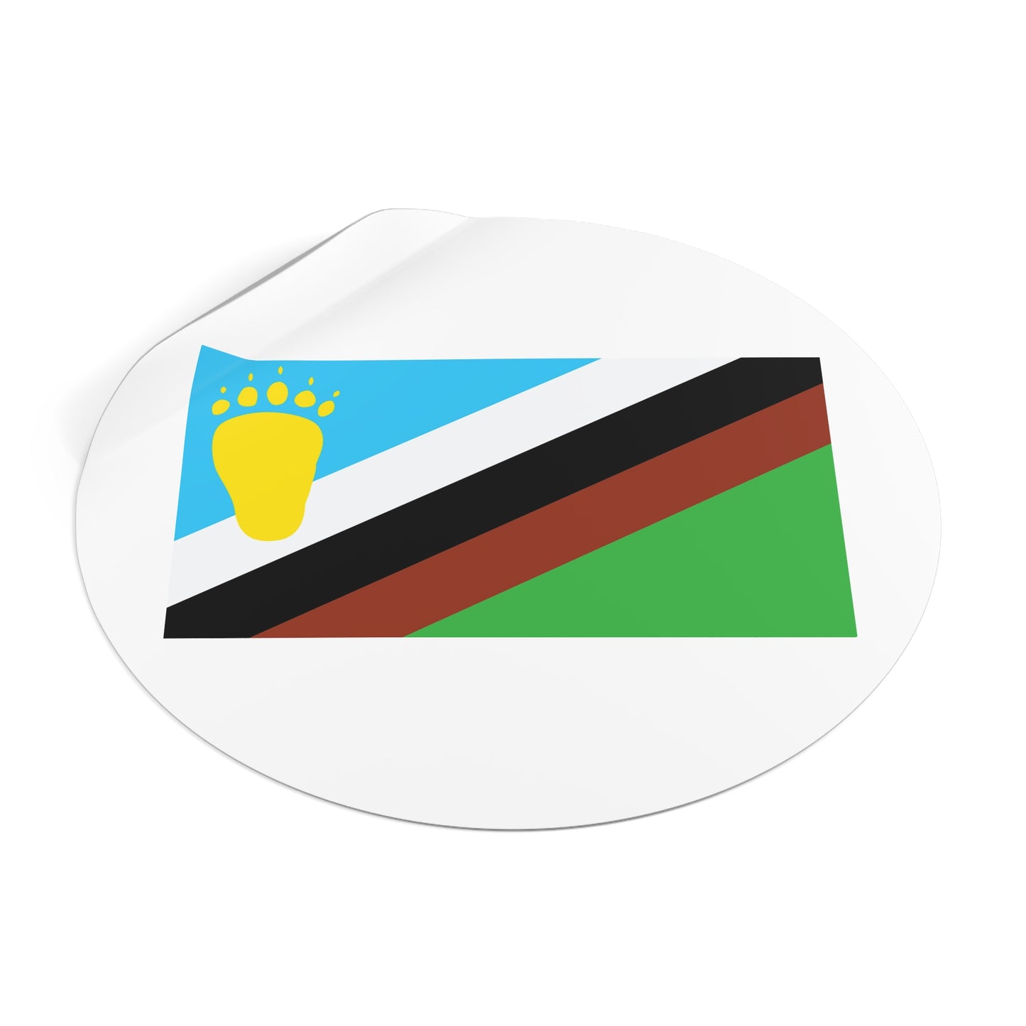 Early Bear Pride Flag mid-1980s Vinyl Sticker