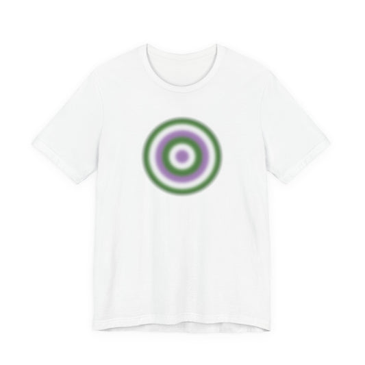 Genderqueer Pride Gradient Orb Flag T-Shirt — Genderqueer Colors Tee