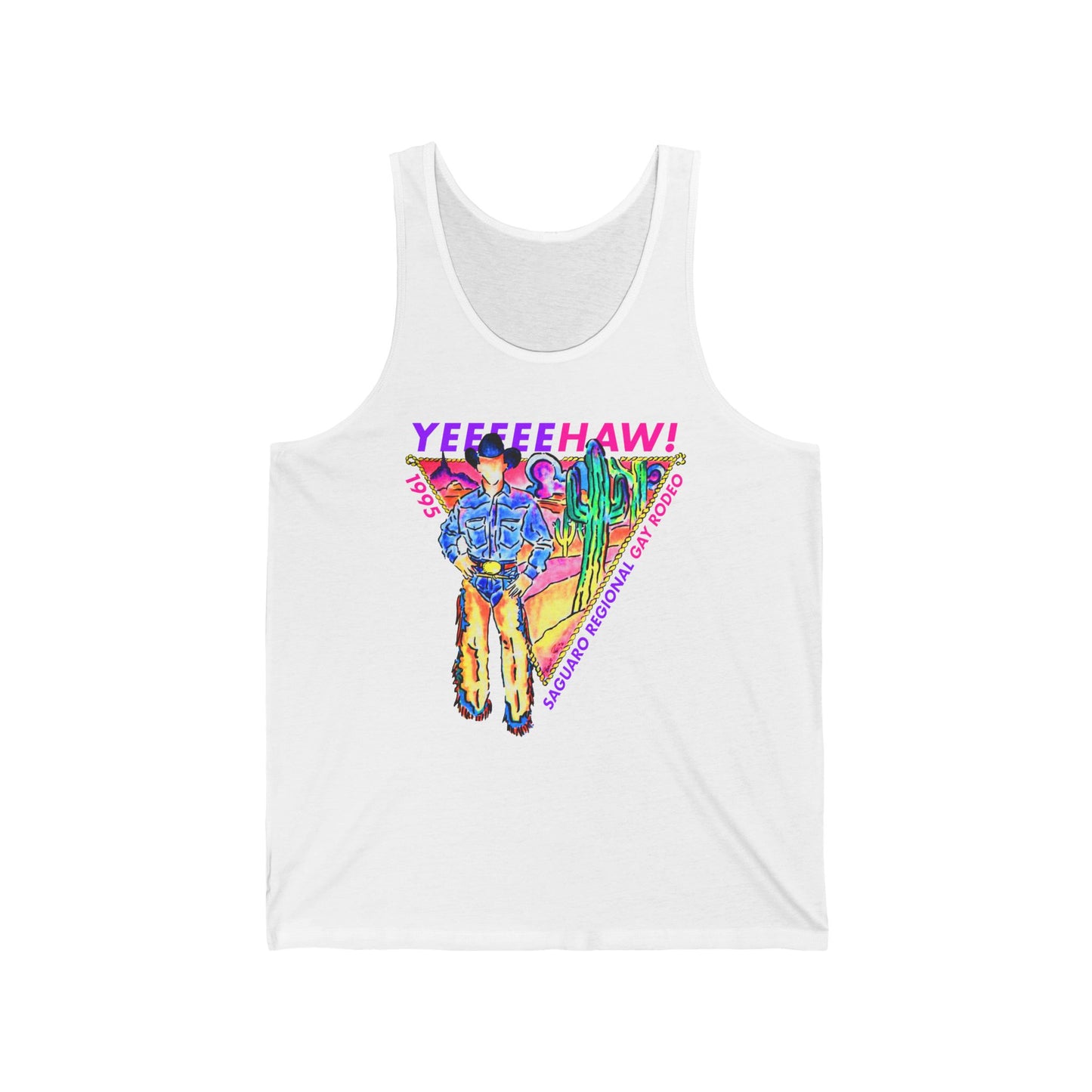 YEEEEEHAW! Gay Rodeo Tank Top - Queer Western Pride & History Statement
