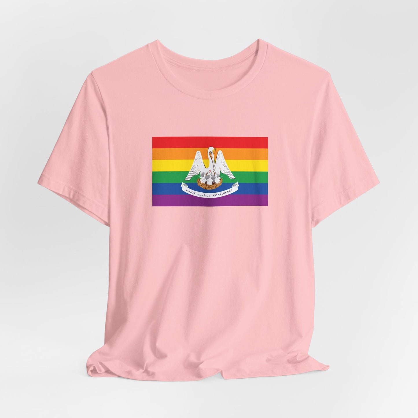 Louisiana Rainbow Pride Flag T-shirt, Several Color Options