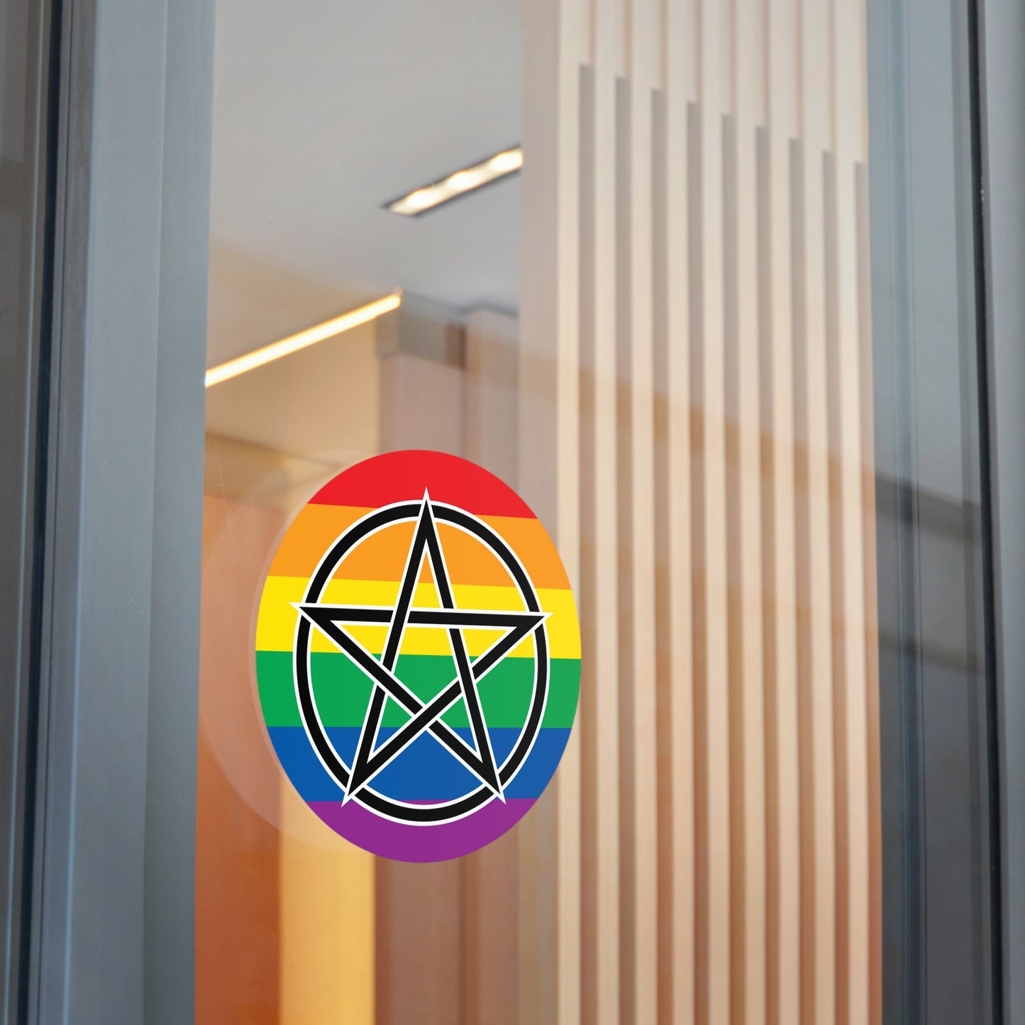Pagan Queer Pride Flag Vinyl Sticker