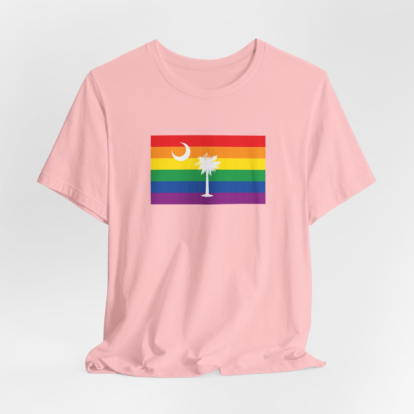 South Carolina Rainbow Pride Flag T-shirt, Several Color Options