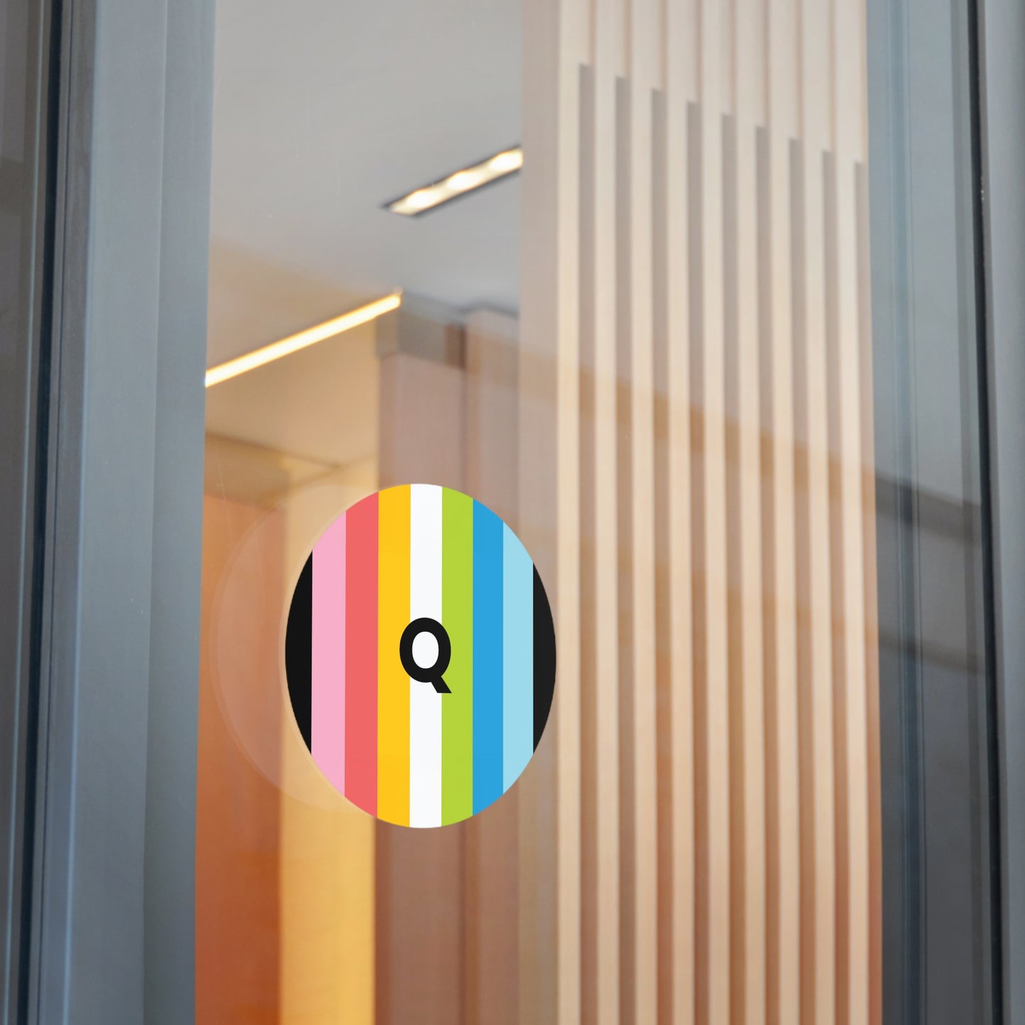 "Q" Queer Pride Flag Vinyl Sticker