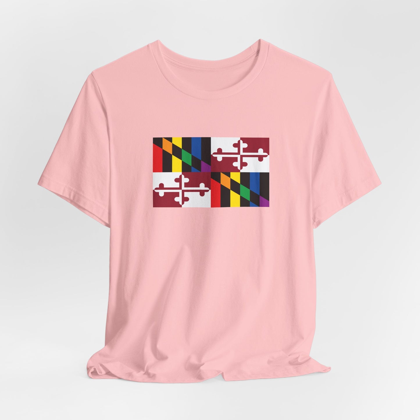 Maryland Rainbow Pride Flag T-shirt, Several Color Options