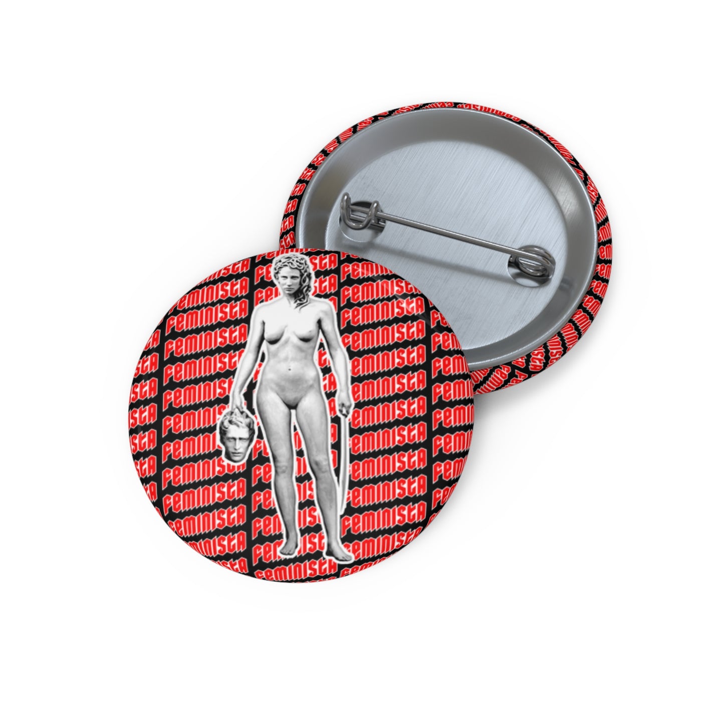 FEMINISTA Medusa Activism Pin Button