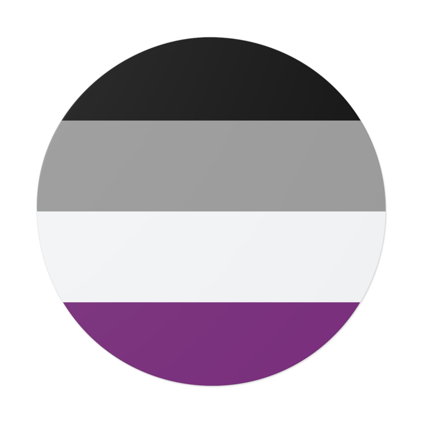 Asexual Pride Flag Vinyl Sticker