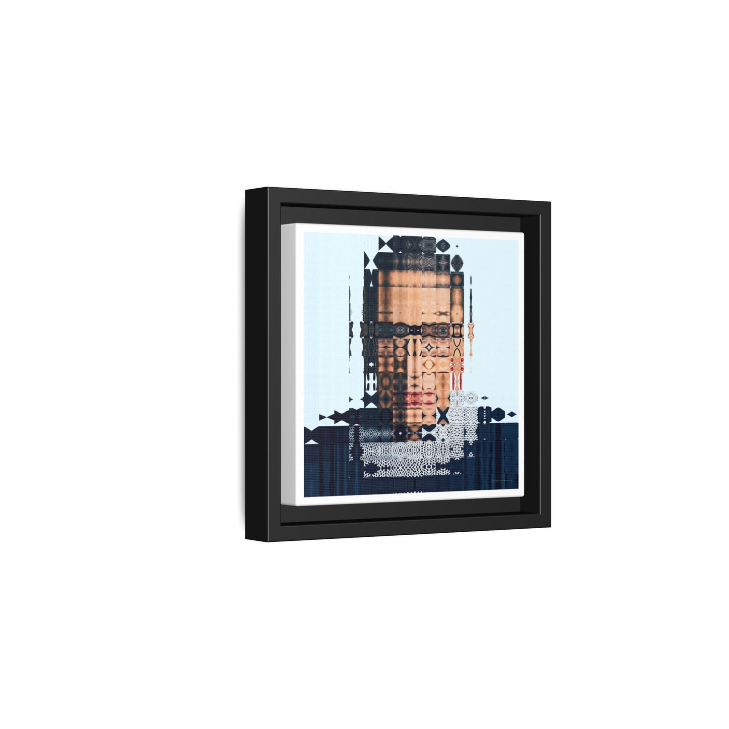 Iconic Feminist, The Notorious RBG, Ruth Bader Ginsburg Abstract Portrait Collage Art — Matte Canvas, Framed (Multi-color options)