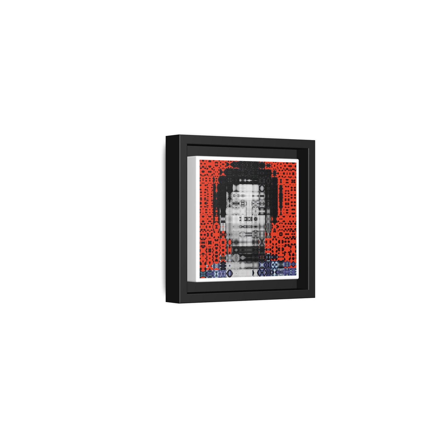 Iconic Foundational Feminist icon Audre Lorde Abstract Portrait Collage Art — Matte Canvas, Framed (Multi-color options)