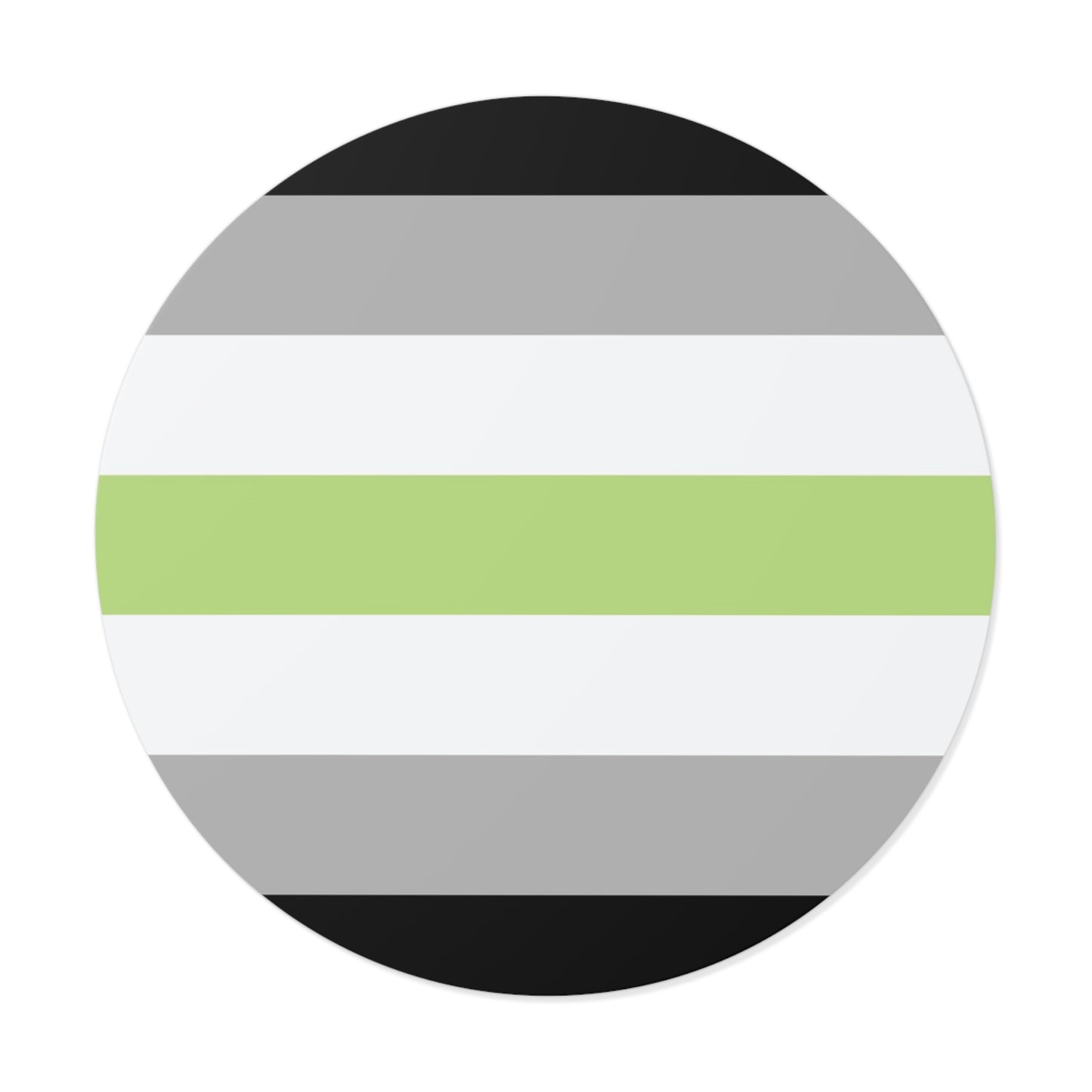 Agender Pride Flag Vinyl Sticker