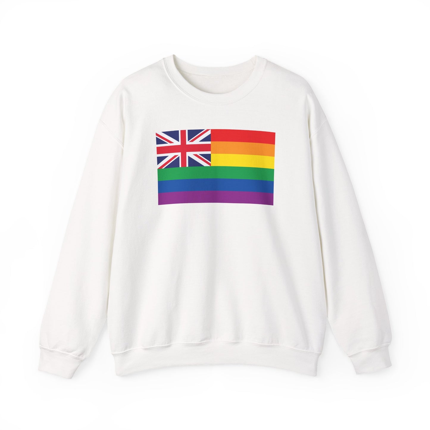 Hawai'i Rainbow Pride Flag Unisex Crewneck Sweatshirt—White, Black or Light Pink