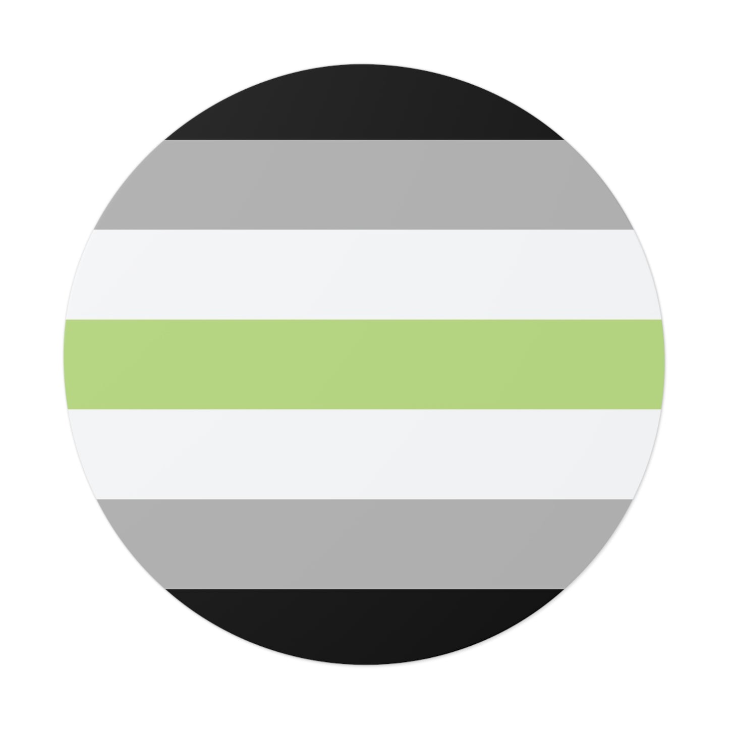 Agender Pride Flag Vinyl Sticker