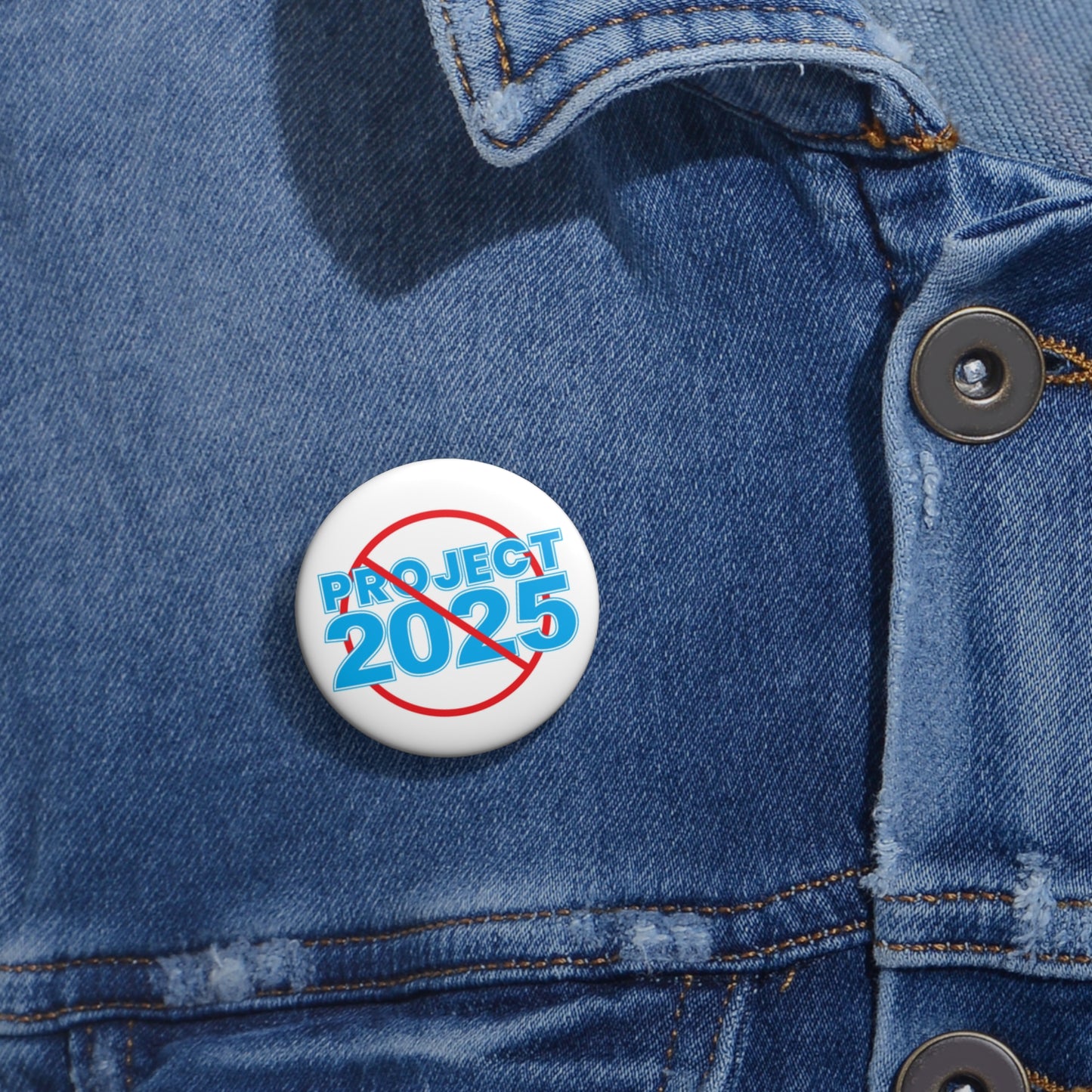 NO PROJECT 2025 Activism Replica Pin Button