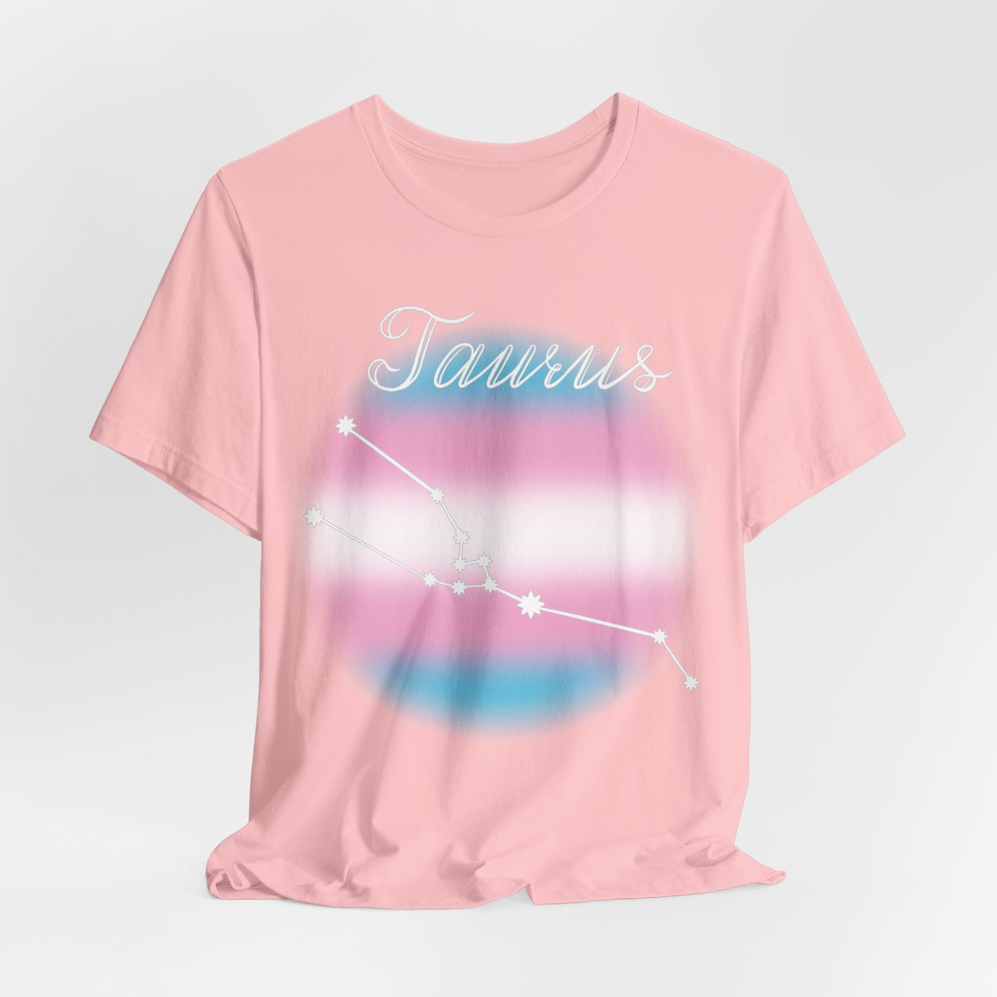 Taurus Constellation T-shirt, Astrology, Transgender Pride Flag