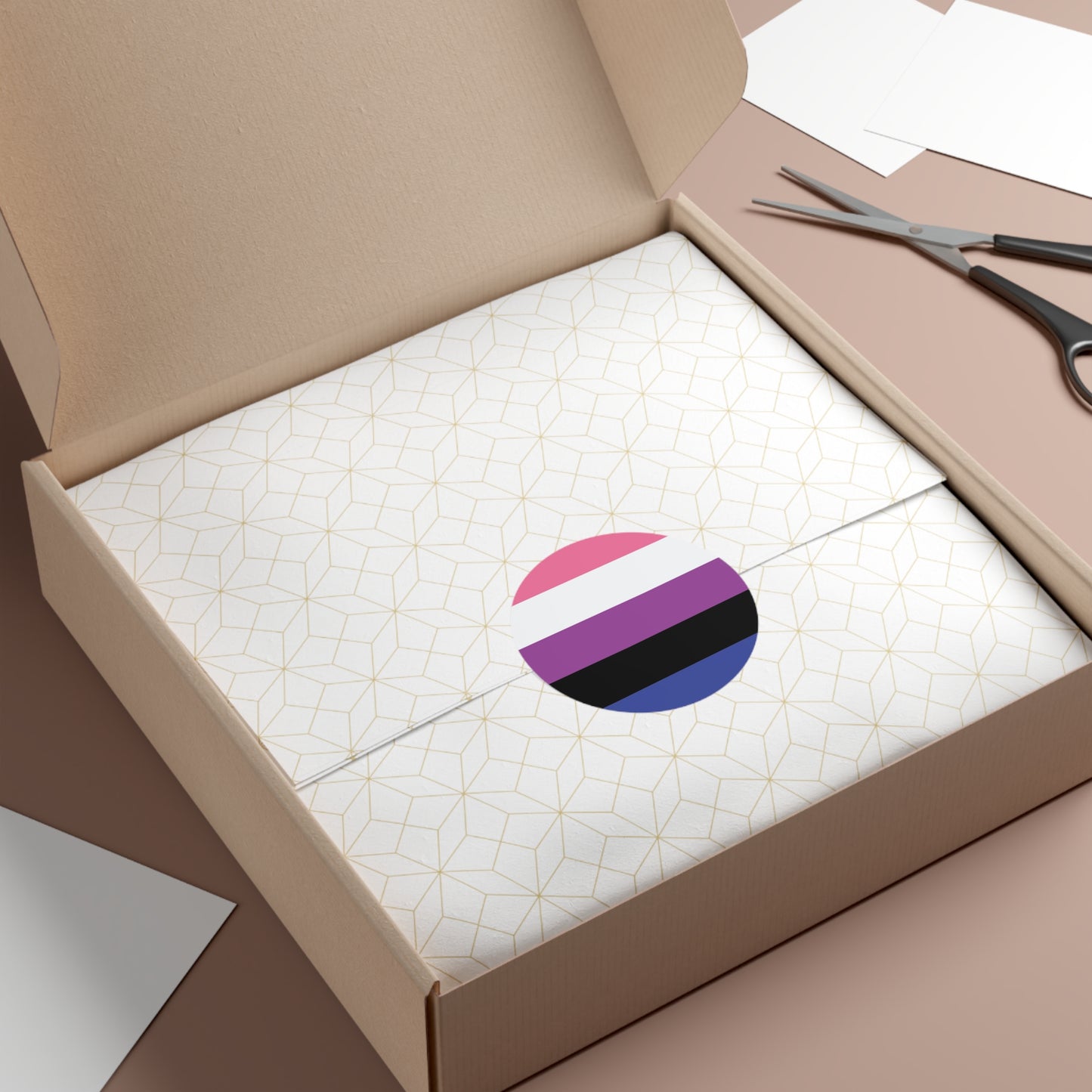 Genderfluid Pride Flag Vinyl Sticker