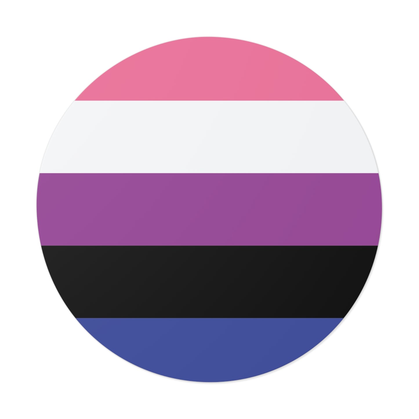 Genderfluid Pride Flag Vinyl Sticker