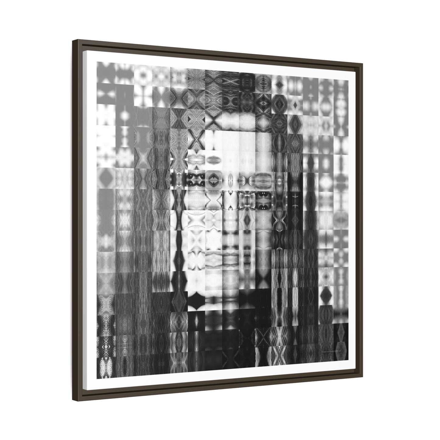 Feminist Icon Gloria Steinem Abstract Portrait Collage Art — Matte Canvas, Framed (Multi-color options)