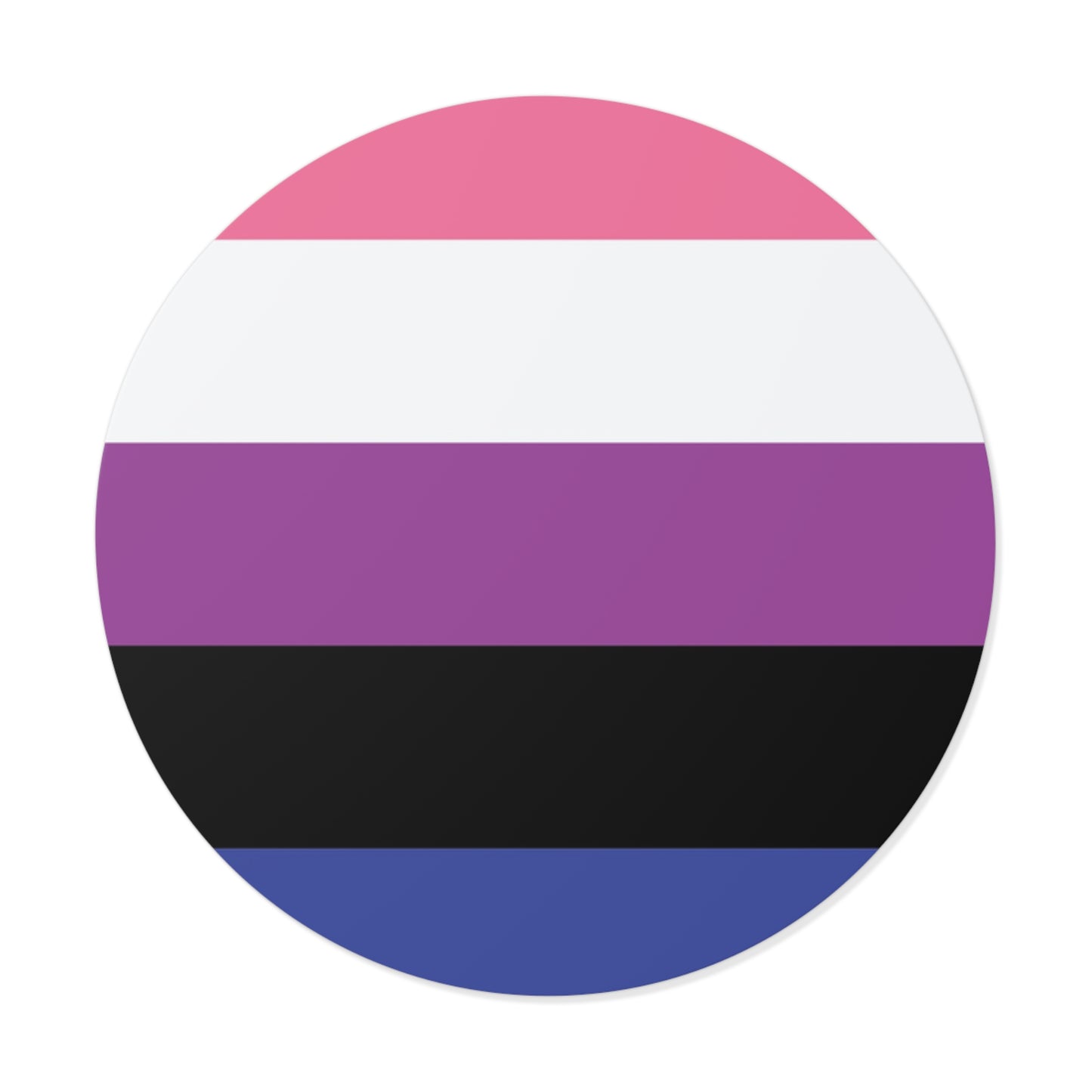 Genderfluid Pride Flag Vinyl Sticker