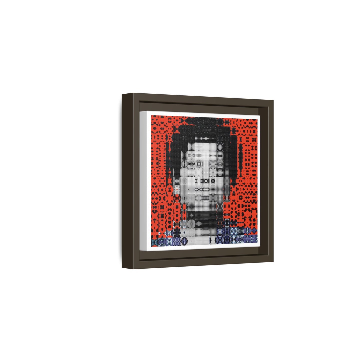Iconic Foundational Feminist icon Audre Lorde Abstract Portrait Collage Art — Matte Canvas, Framed (Multi-color options)