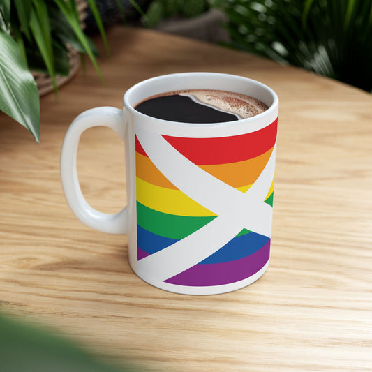 Alabama Rainbow Pride Flag "UNITED" Ceramic Mug