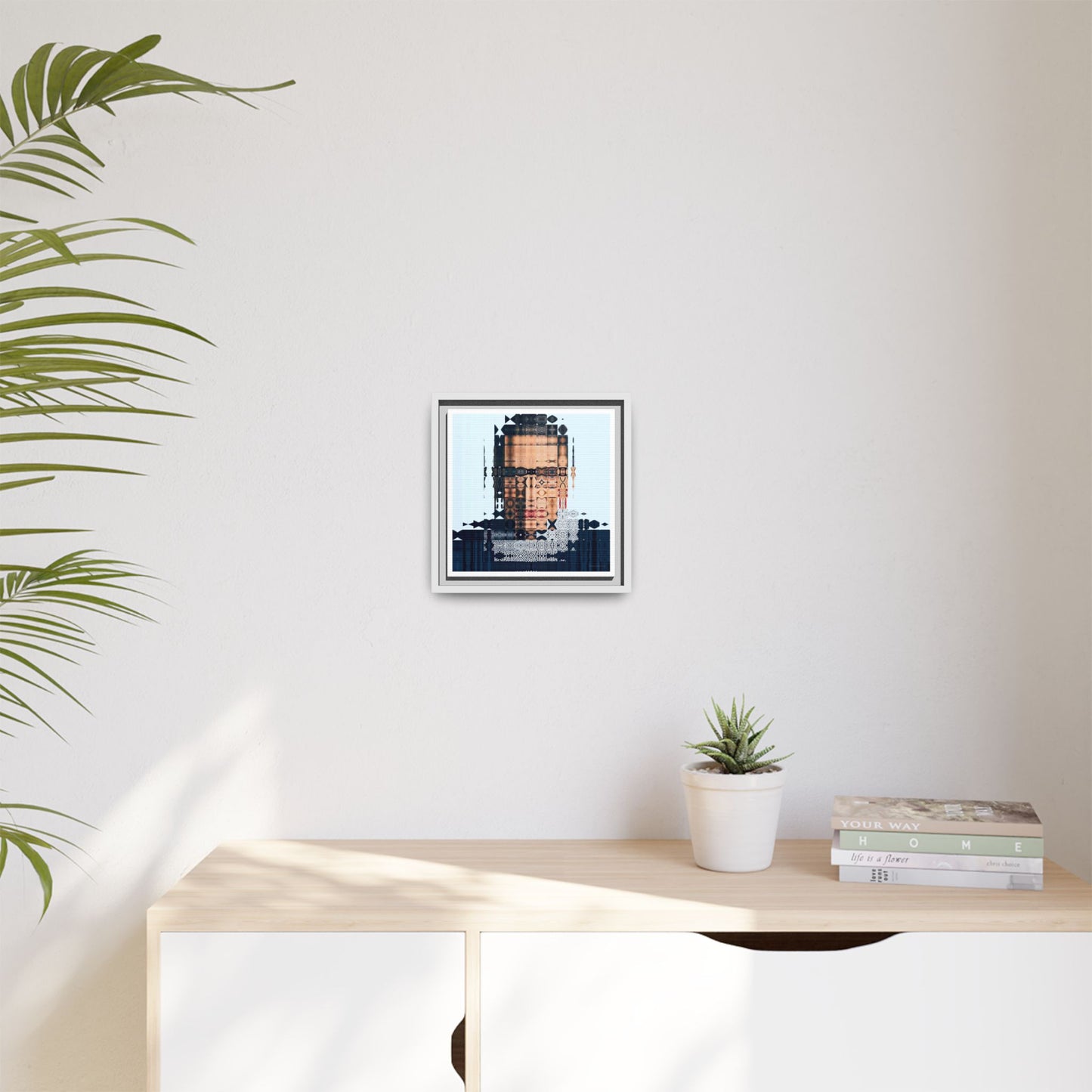 Iconic Feminist, The Notorious RBG, Ruth Bader Ginsburg Abstract Portrait Collage Art — Matte Canvas, Framed (Multi-color options)