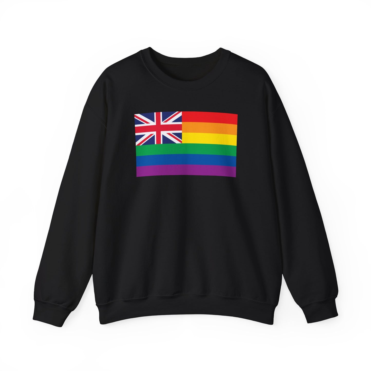 Hawai'i Rainbow Pride Flag Unisex Crewneck Sweatshirt—White, Black or Light Pink