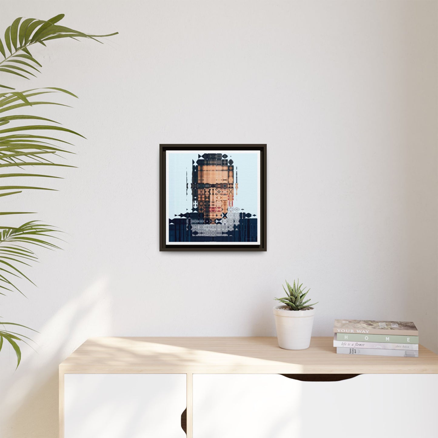 Iconic Feminist, The Notorious RBG, Ruth Bader Ginsburg Abstract Portrait Collage Art — Matte Canvas, Framed (Multi-color options)