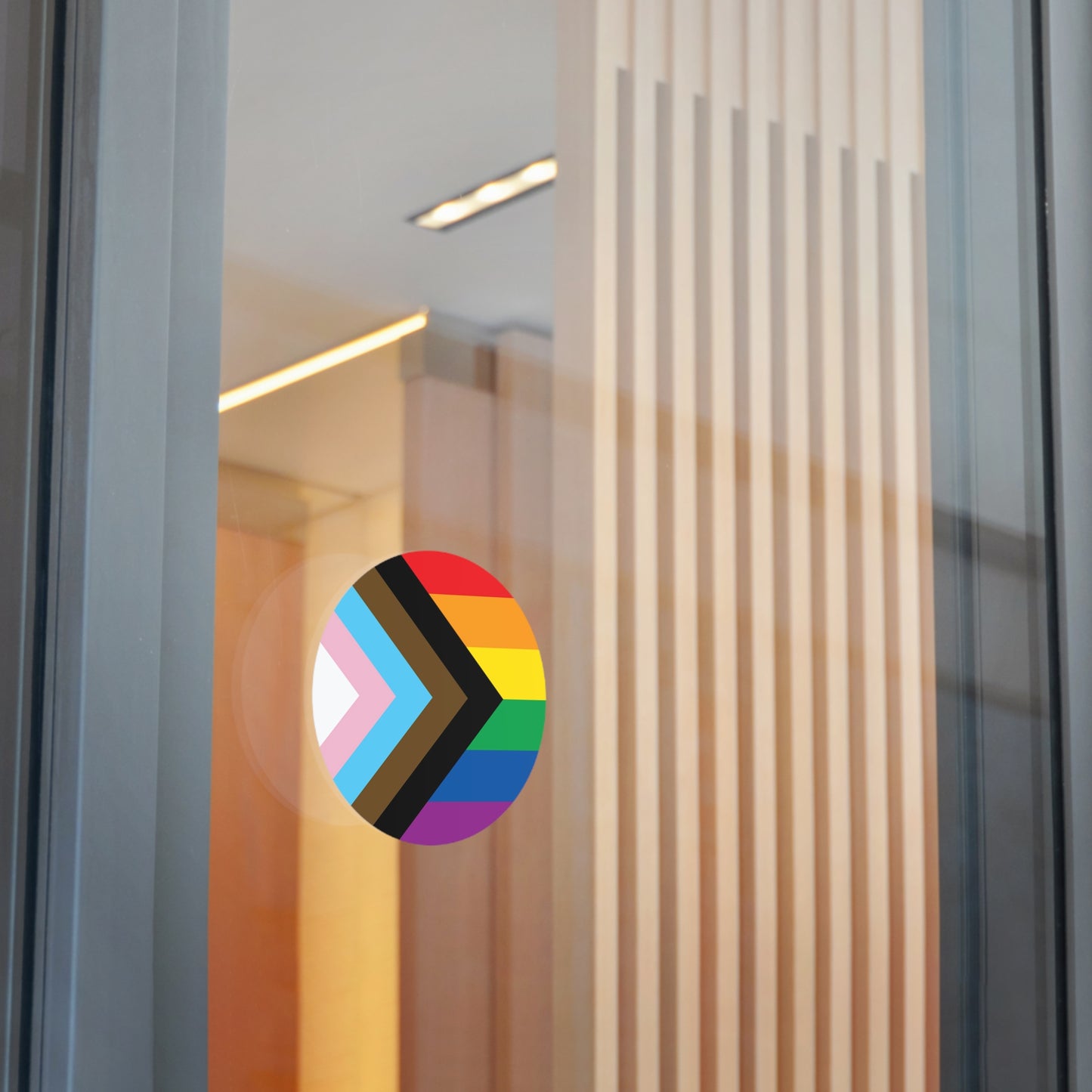 Progress Rainbow Pride Flag Vinyl Stickers