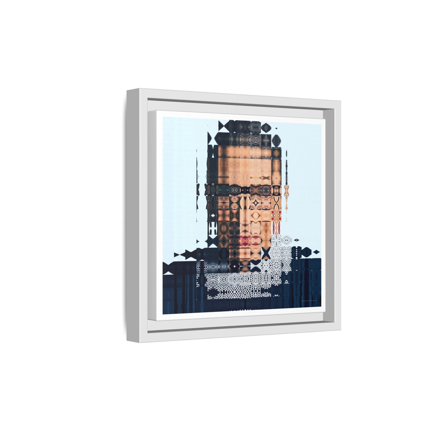 Iconic Feminist, The Notorious RBG, Ruth Bader Ginsburg Abstract Portrait Collage Art — Matte Canvas, Framed (Multi-color options)