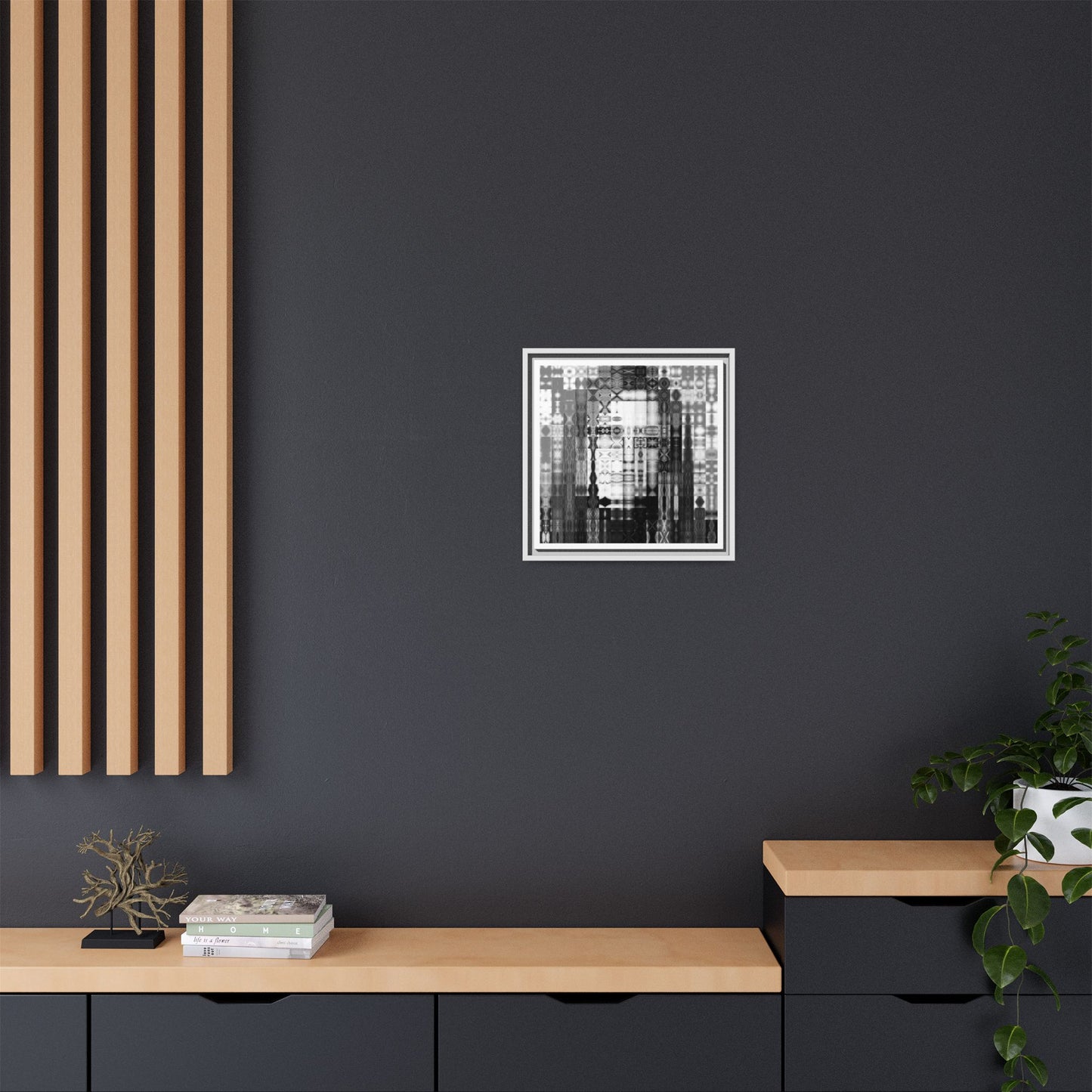 Feminist Icon Gloria Steinem Abstract Portrait Collage Art — Matte Canvas, Framed (Multi-color options)