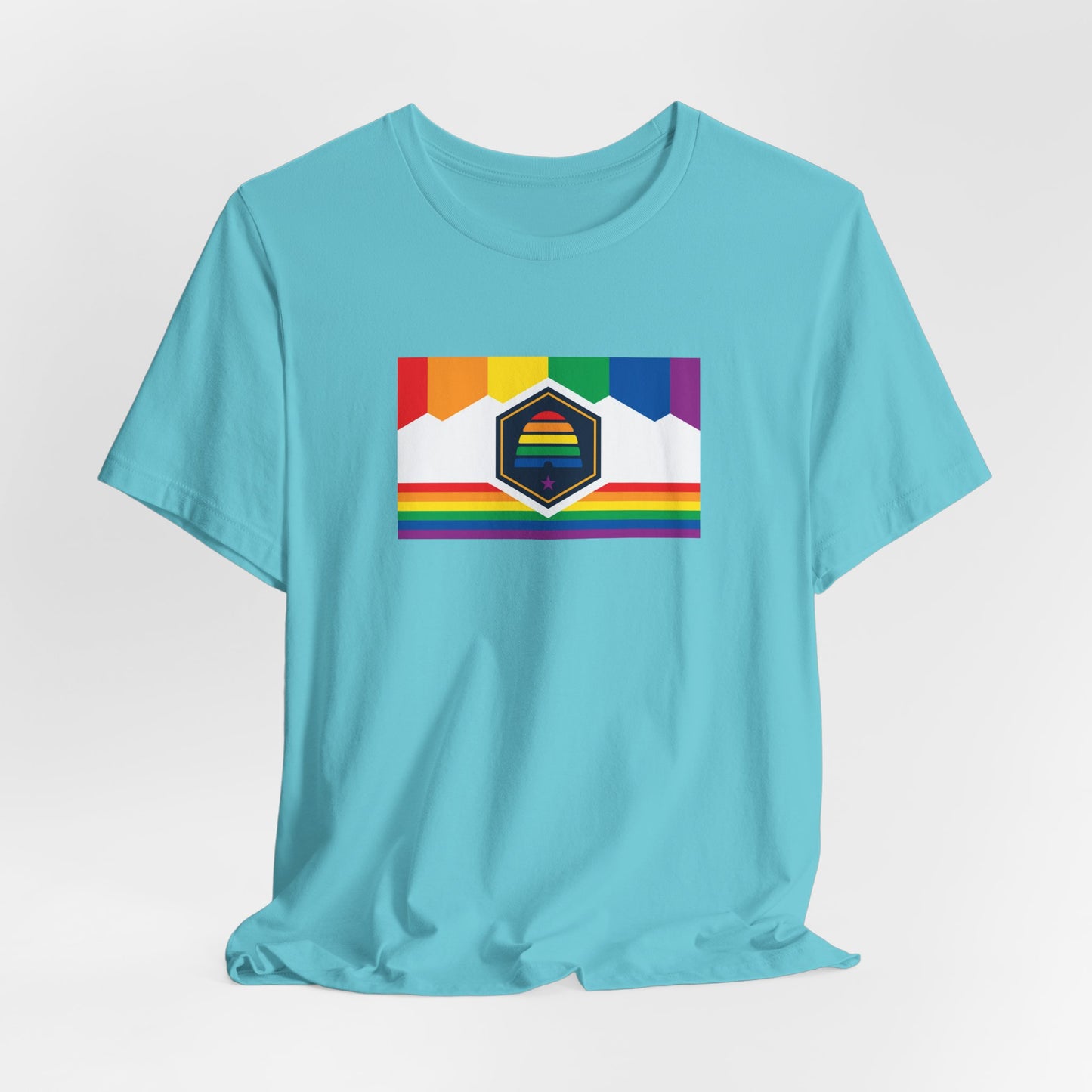 Utah Rainbow Pride Flag T-shirt, Several Color Options