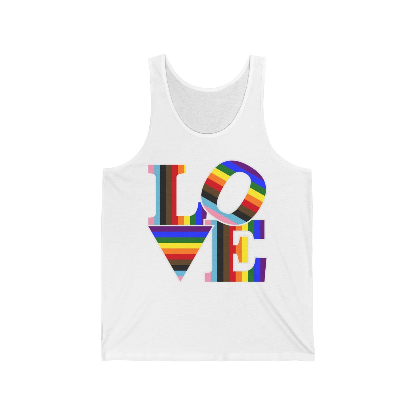 LOVE Pride Tank Top — LGBTQIA+ Visibility & Unity Statement