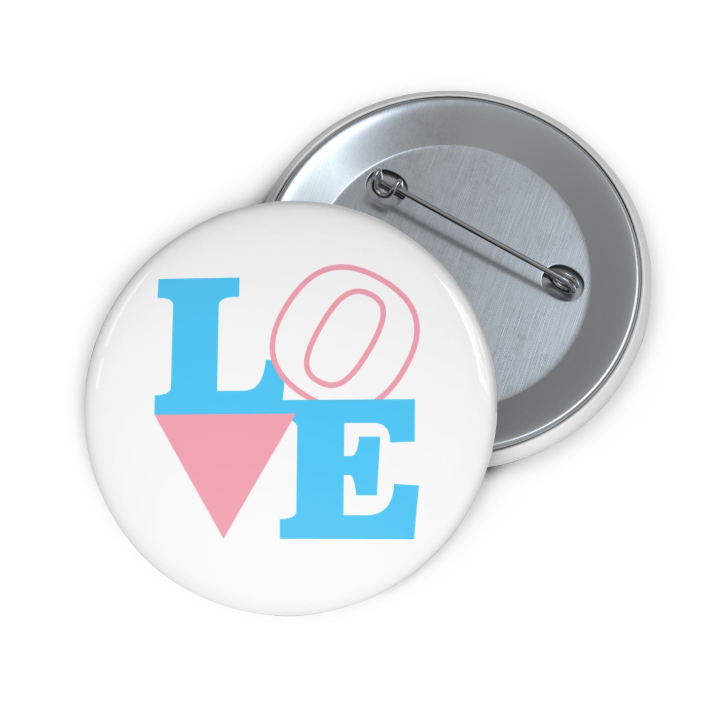 LOVE Transgender Pride Colors Pin Button