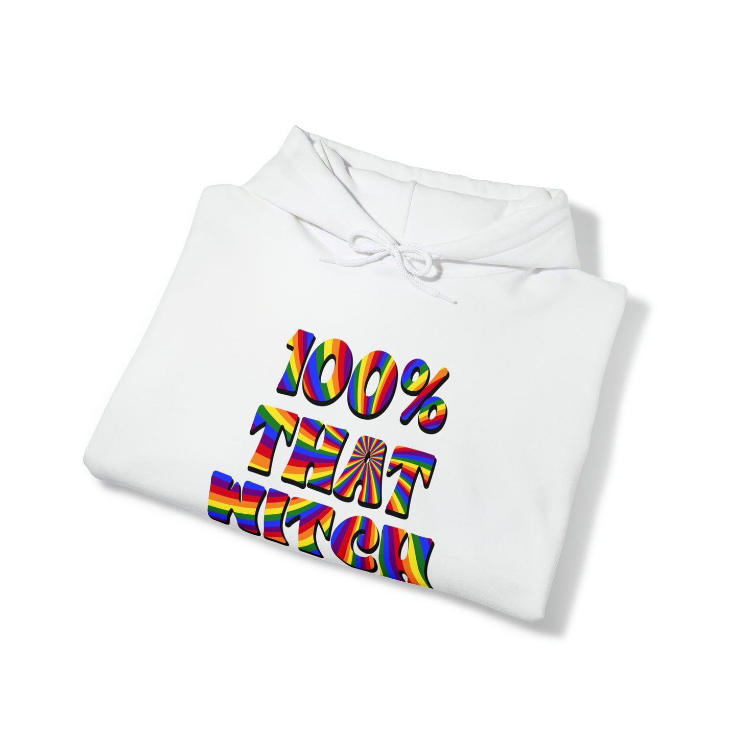 100% THAT WITCH Hoodie - rainbow deco spiral