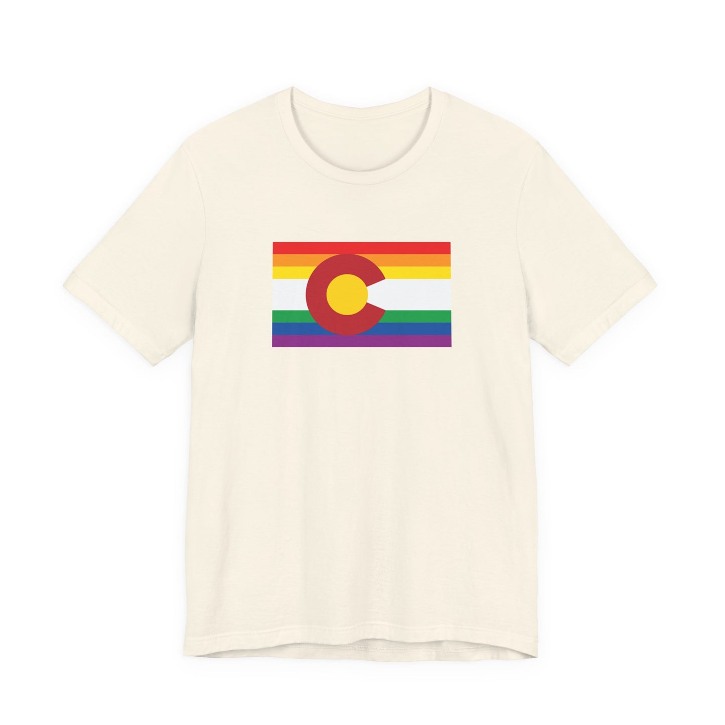 Colorado Rainbow Pride Flag T-shirt, Several Color Options