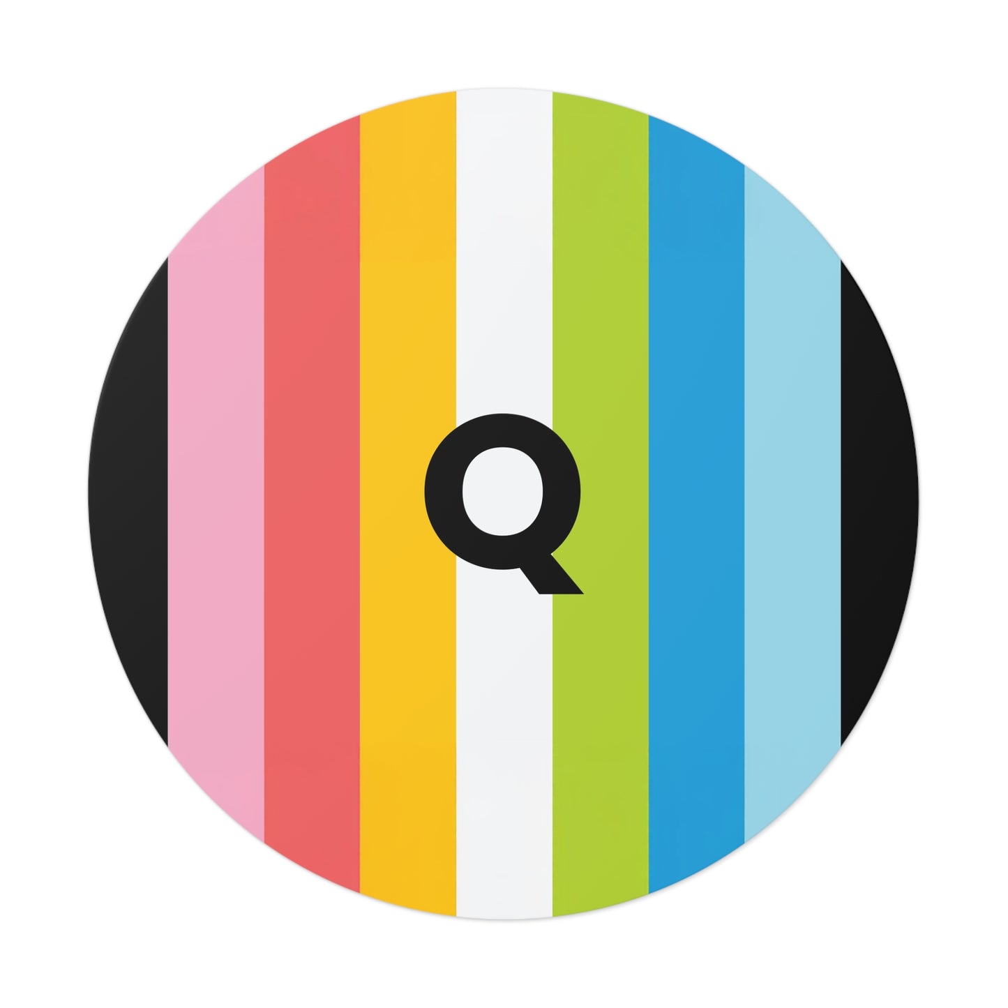 "Q" Queer Pride Flag Vinyl Sticker