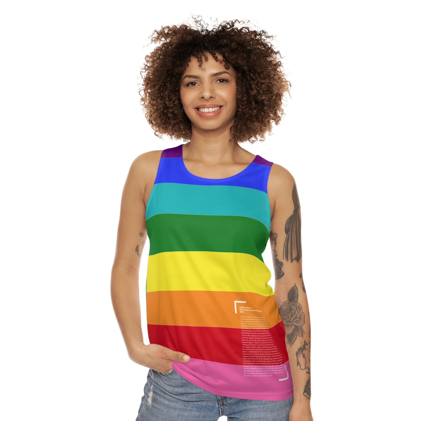 1978 Pride Flag History Tank Top