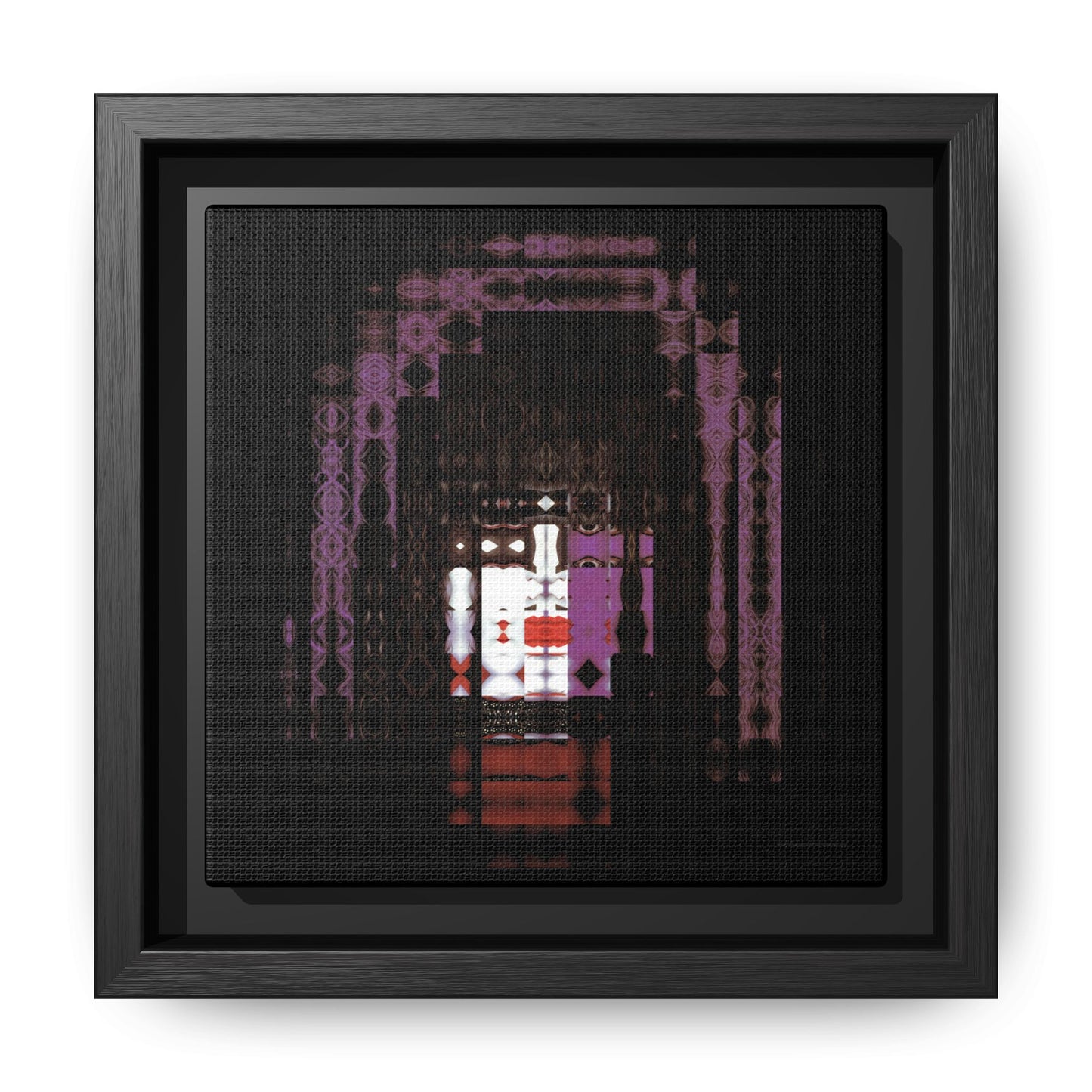 Knights In Satan's Service, Starchild Abstract Portrait Collage Art — Matte Canvas, Framed (Multi-color options)