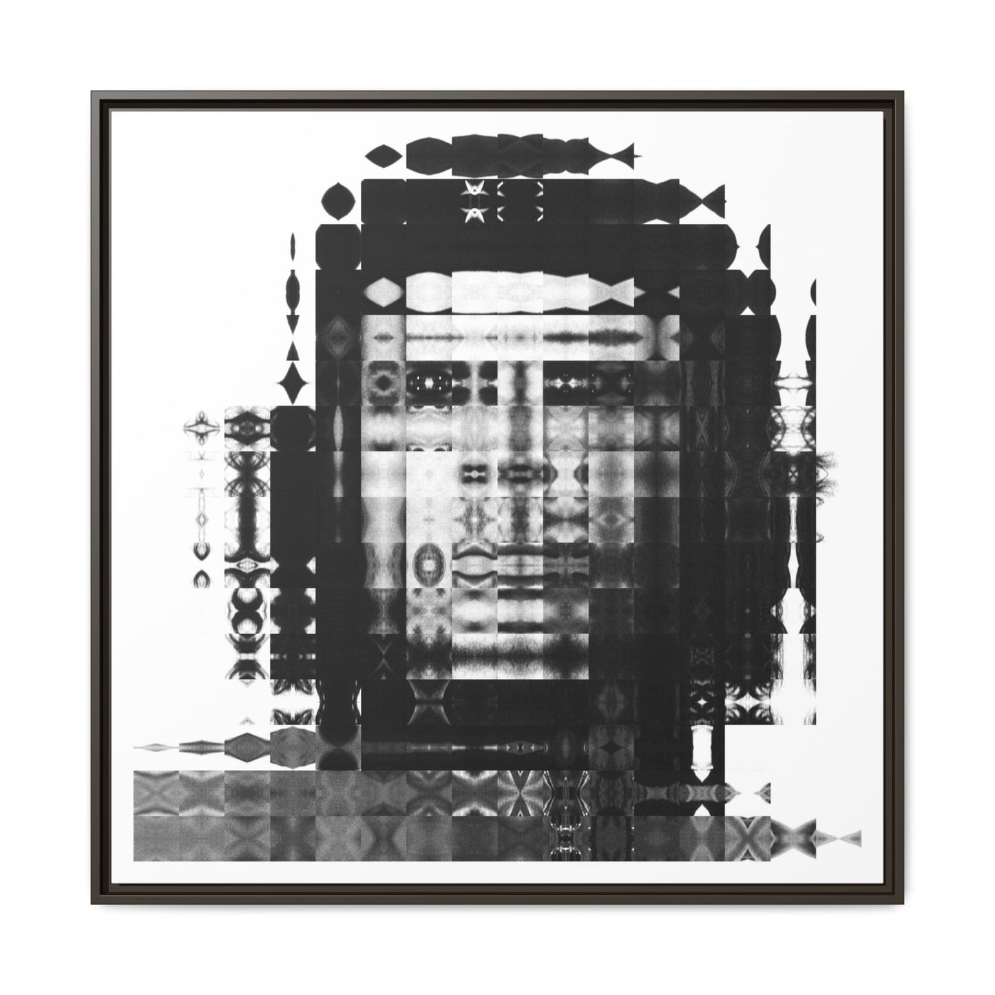Iconic Revolutionary Che Guevera Abstract Portrait Collage Art — Matte Canvas, Framed (Multi-color options)