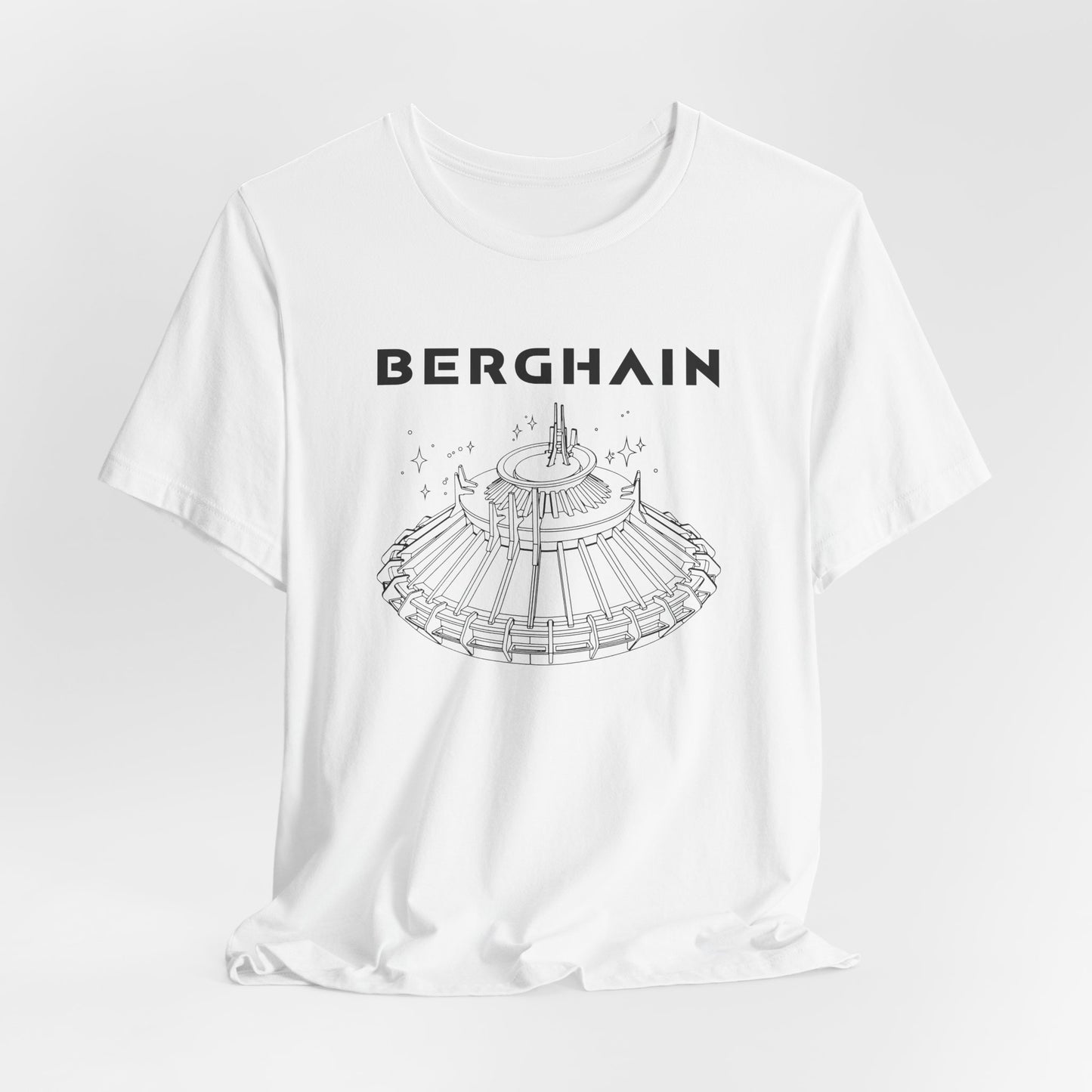 BERGHAIN, Space Odyssey Motif, Iconic Berlin Nightclub T-shirt, Black