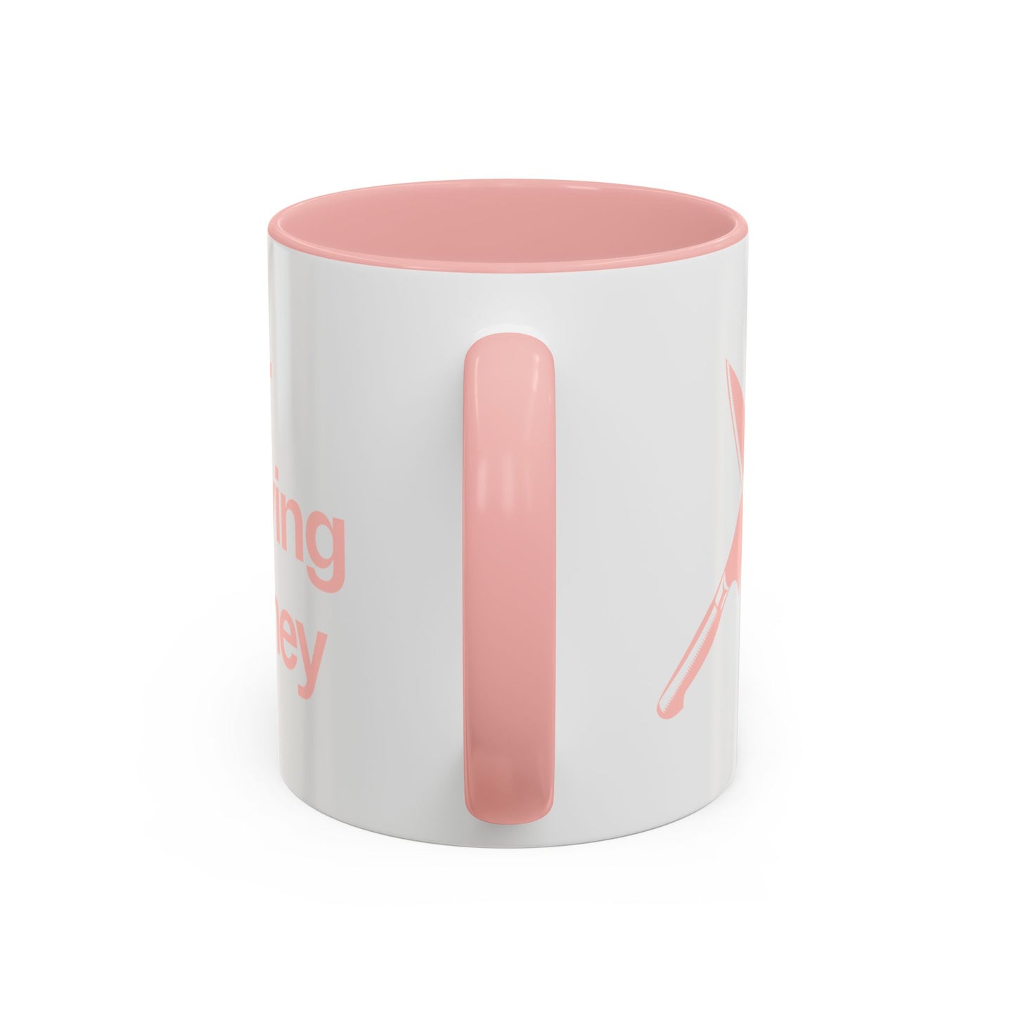 I will never stop worrying about Britney, White with Pink Accent Coffee Mug (11, 15oz)