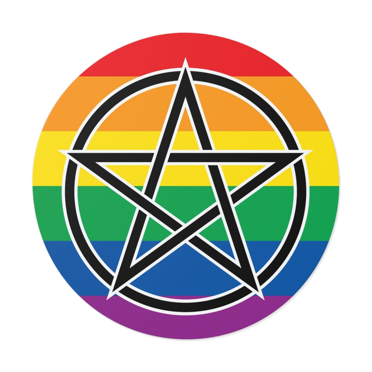 Pagan Queer Pride Flag Vinyl Sticker