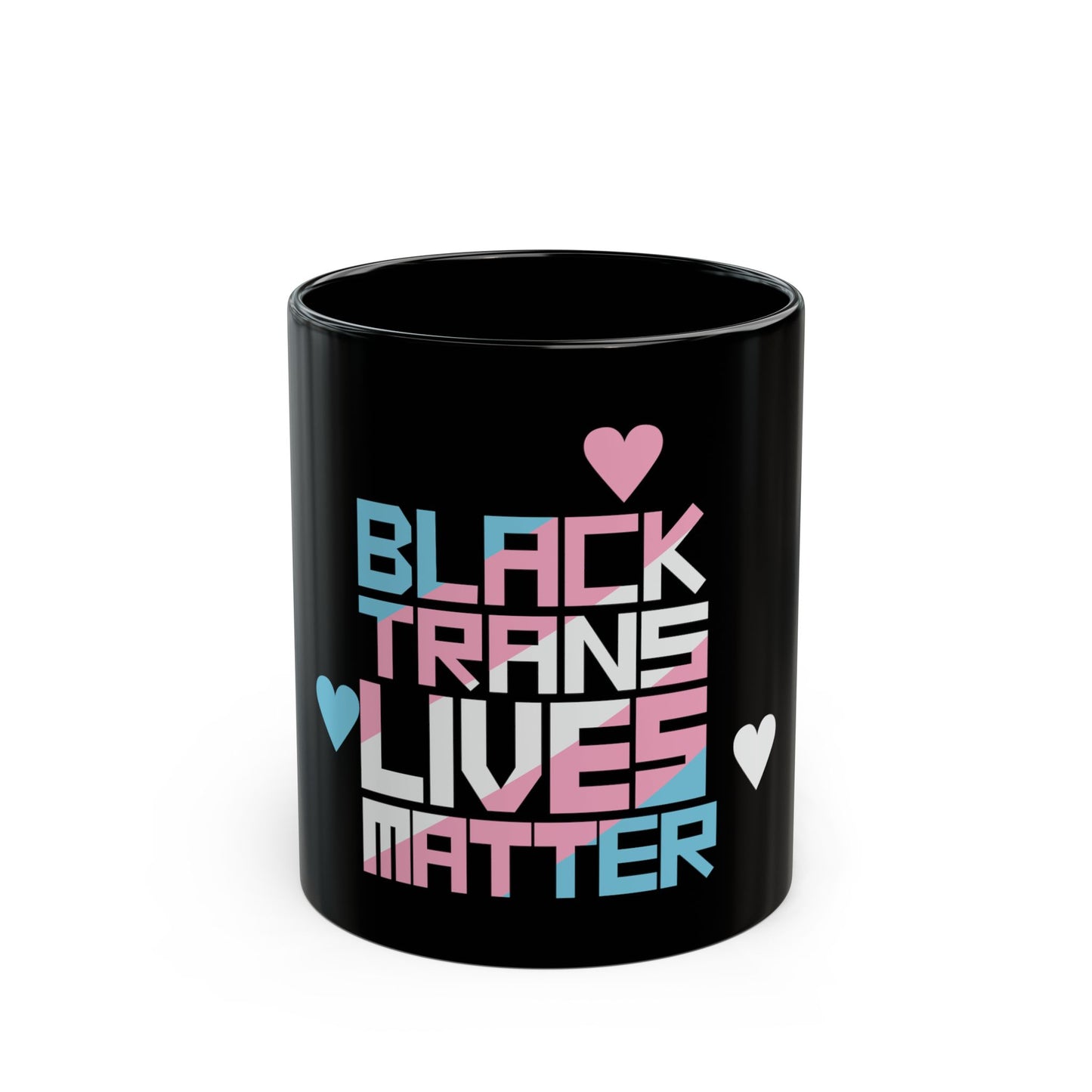 BLACK TRANS LIVES MATTER Black Ceramic Mug (11oz, 15oz)