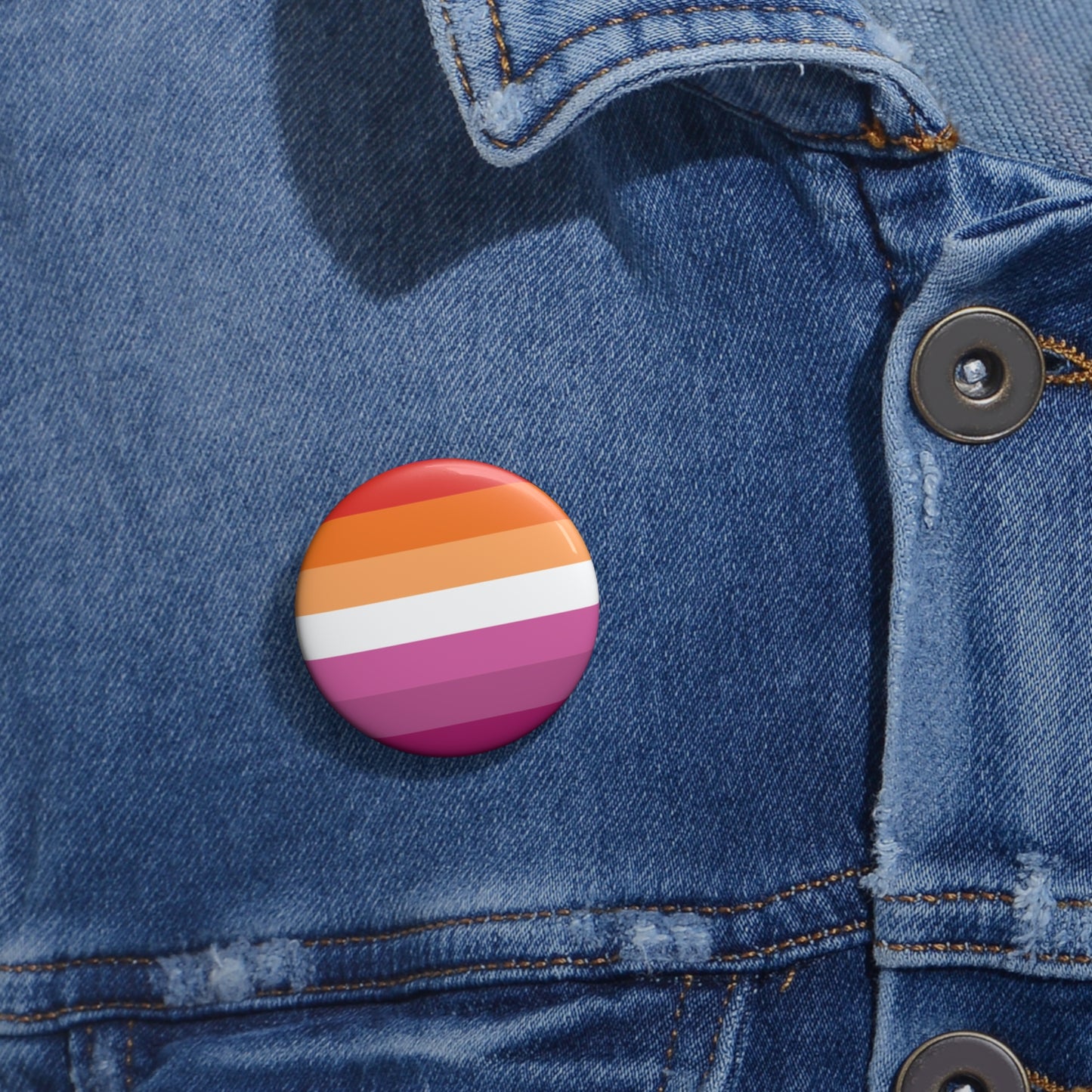 Lesbian Pride Flag Pin Button