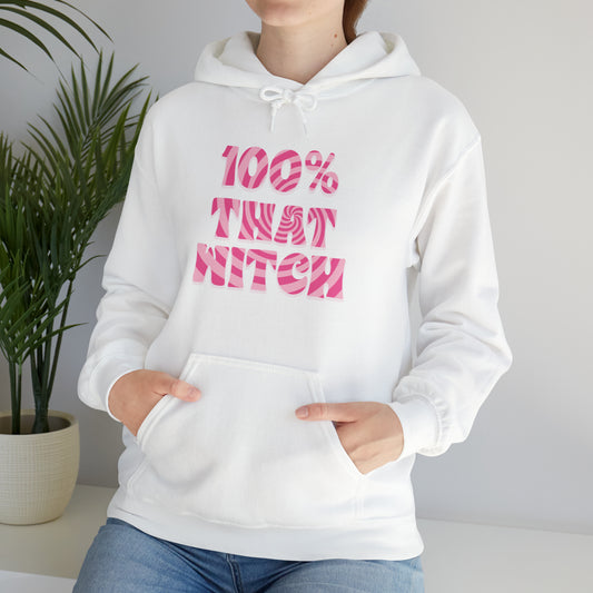 100% THAT WITCH Hoodie - pink deco spiral