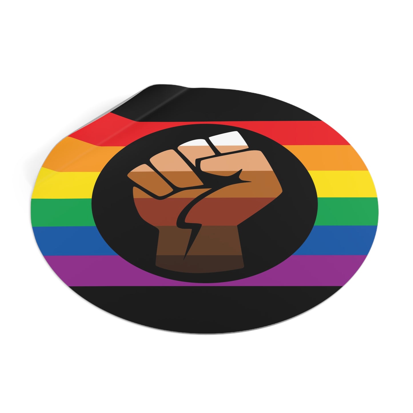 Queer POC Gay Pride Flag Vinyl Sticker