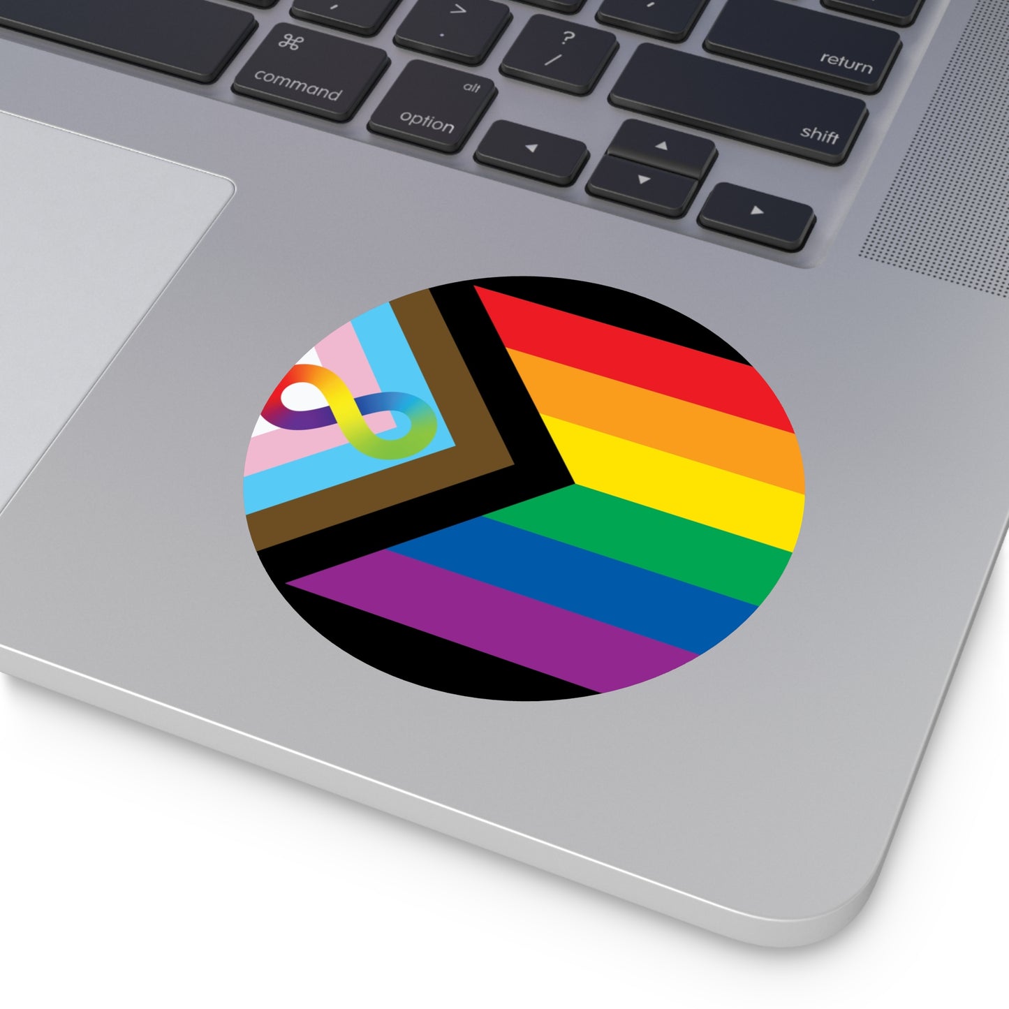 Neurodiverse and Autistic Progress Pride Flag Vinyl Sticker