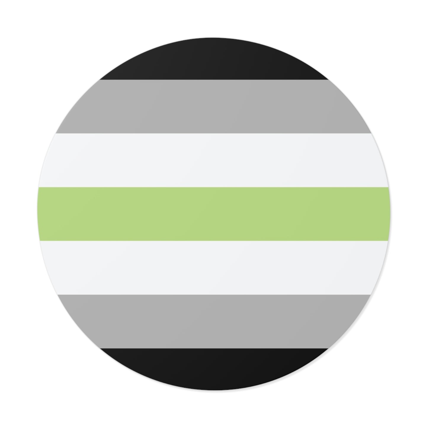 Agender Pride Flag Vinyl Sticker