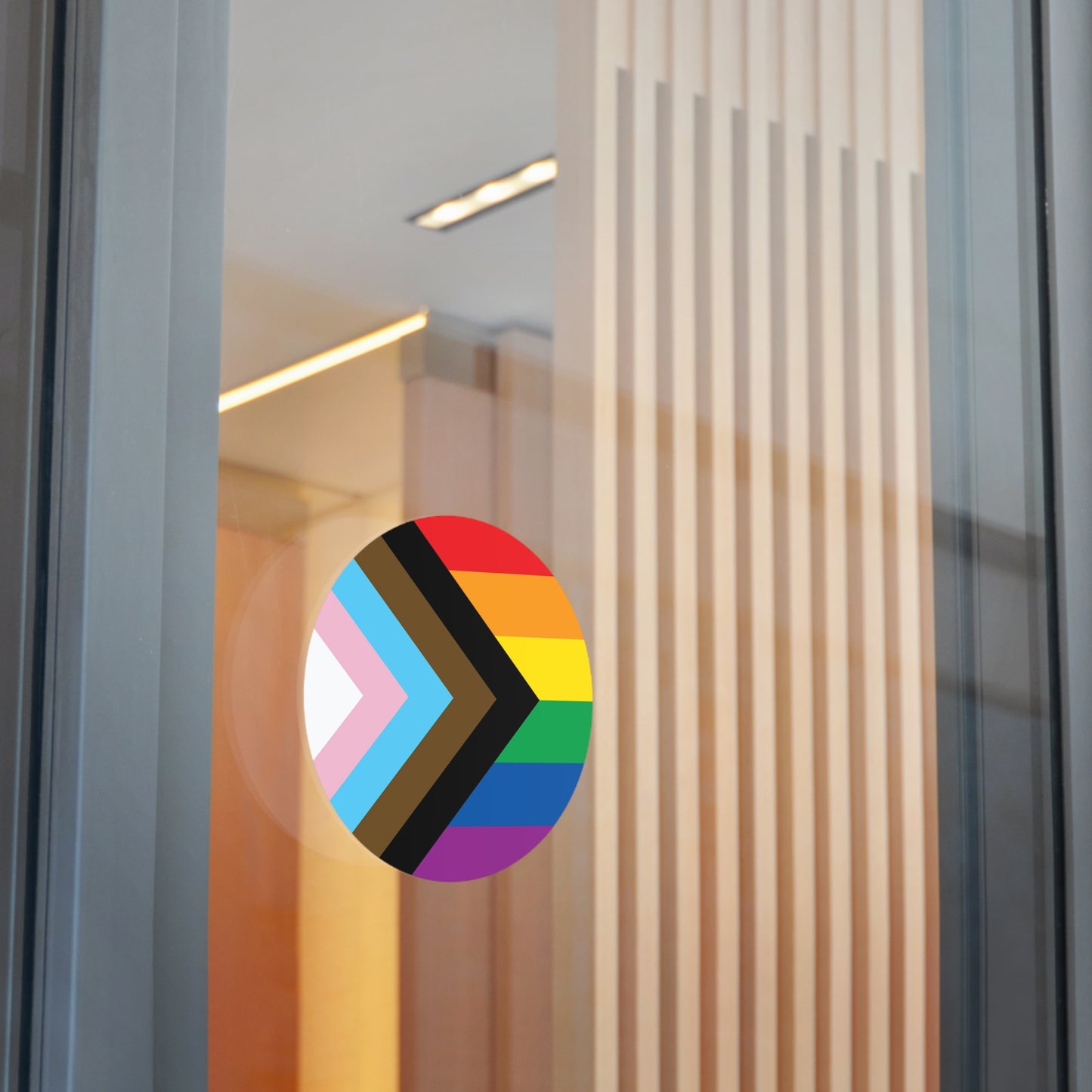 Progress Rainbow Pride Flag Vinyl Stickers