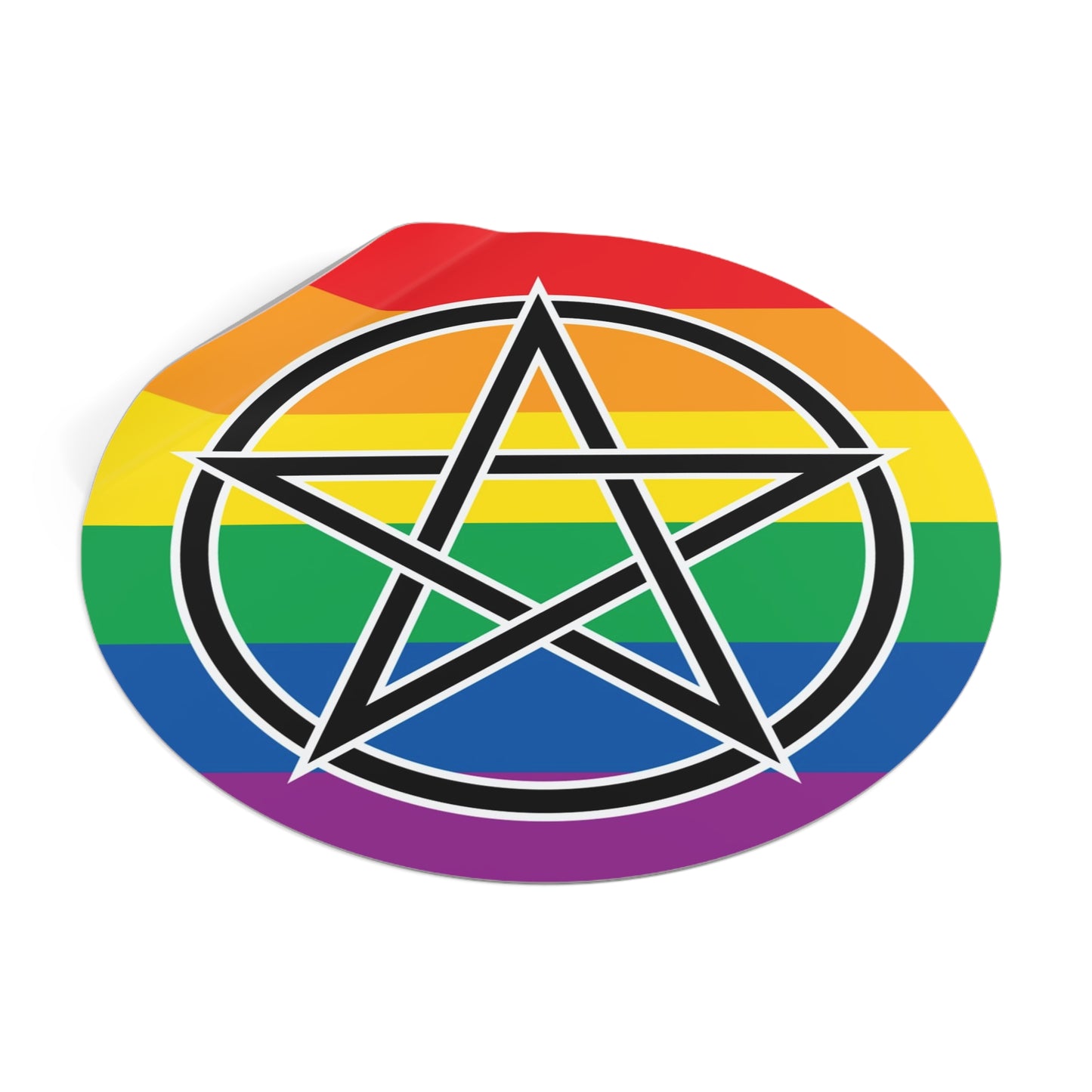 Pagan Queer Pride Flag Vinyl Sticker
